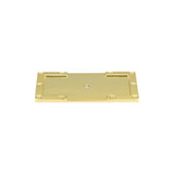 Atlas Homewares Campaign L-Bracket Backplate 3 11/16 Inch - Polished Brass, 378-PB