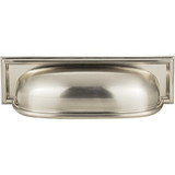 Atlas Campaign Rope Cup Door Pull 3 3/4 Inch (c-c) - Brushed Nickel, 383-BRN