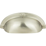 Atlas Cup Door Pull 2 1/2 Inch (c-c) - Brushed Nickel, A818-BN