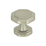 Atlas Dickinson Octagon Door Knob 1 1/4 Inch - Brushed Nickel, 319-BRN