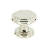 Atlas Dickinson Octagon Door Knob 1 1/4 Inch - Polished Nickel, 319-PN