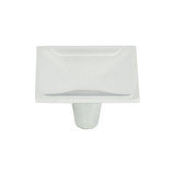 Atlas Dap Square Door Knob 2 Inch - Polished Chrome, 227-CH