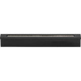 Atlas Crystal Bar Inset Thin Door Pull 3 3/4 Inch (c-c) - Matte Black, 3201-BL