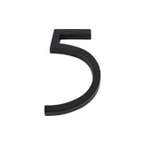 Atlas Modern Avalon #5 Large House Number - Matte Black, AVN5-L-BL