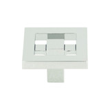 Atlas Homewares Nobu Square Knob 1 3/8 Inch - Polished Chrome, 260-CH