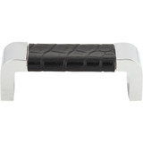 Atlas Paradigm Door Pull 3 Inch (c-c) - CH & Black Croc Leather, 3150-CROC