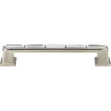 Atlas Legacy Crystal Door Pull 5 1/16 Inch (c-c) - Brushed Nickel, 342-BRN