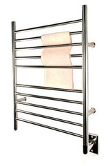 Amba Radiant Hardwired Straight 31 1/2" H x 23 3/4" W Bathroom Towel Warmer - Polished Stainless - RWH-SP