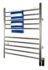 Amba RWH-SB Radiant Hardwired Straight 31 1/2" H x  23 3/4" W Bathroom Towel Warmer - Brushed Stainless