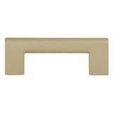 Atlas Round Rail Door Pull 3 Inch (c-c) - Warm Brass, A878-WB