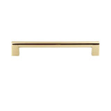 Atlas Round Rail Door Pull 7 9/16 Inch (c-c) - Warm Brass, A829-WB