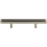 Atlas Spa Black Door Pull 3 Inch (c-c) - Brushed Nickel, 231-BLK-BRN