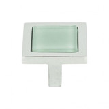 Atlas Spa Green Square Door Knob 1 3/8 Inch - Polished Chrome, 230-GR-CH