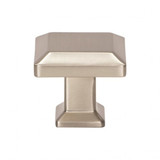 Atlas Sweetbriar Lane Square Door Knob 1 1/4 Inch - Brushed Nickel, A660-BRN