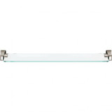Atlas Sutton Place Bath Glass Shelf 24 Inches (c-c) - Polished Nickel, SUTSF-PN