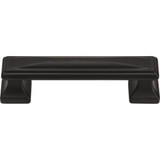 Atlas Wadsworth Door Pull 3 3/4 Inch (c-c) - Matte Black, 372-BL