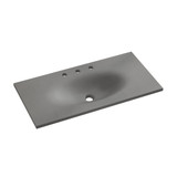 Swiss Madison 36" 3-Hole Widespread Concrete Vanity Sink Top - Matte Dark Gray - SM-VT6301DG-3