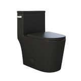 Swiss Madison Dreux One-Piece 12" Rough-in 1.28 GPF Left Flush Elongated Toilet - Matte Black - SM-1T182MB