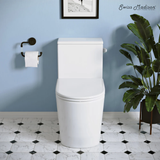 Swiss Madison Liberte One-Piece 12" Rough-in 1.28 GPF Right-Hand Flush Elongated ADA Toilet - Glossy White - SM-1T7802GW