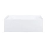 Swiss Madison Voltaire 60" x 30" Skirted Left Drain Soaking Apron Bathtub - Glossy White with Integrated Overflow and Armrest, Drain Included - SM-AP0541GW Swiss Madison Voltaire 60" x 30" Skirted Left Drain Soaking Apron Bathtub - Glossy White with Integrated Overflow and Armrest, Drain Included - SM-AP0541GW
