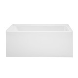 Swiss Madison Voltaire 54" x 30" Skirted Right Drain Soaking Apron Bathtub - Glossy White with Integrated Overflow, Drain Included - SM-AP0546GW Swiss Madison Voltaire 54" x 30" Skirted Right Drain Soaking Apron Bathtub - Glossy White with Integrated Overflow, Drain Included - SM-AP0546GW