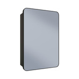 Swiss Madison Pierre 20" x 30" Rectangle Recessed or Wall Mount Mirrored Medicine Cabinet - Matte Black Frame - SM-MC2701MB