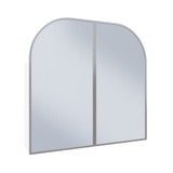 Swiss Madison Porte 32" x 31" Arched Recessed or Wall Mount Mirrored Medicine Cabinet - Chrome Frame - SM-MC9002CH Swiss Madison Porte 32" x 31" Arched Recessed or Wall Mount Mirrored Medicine Cabinet - Chrome Frame - SM-MC9002CH
