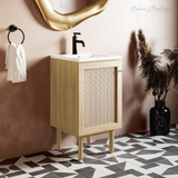 Swiss Madison Classe 18" Freestanding Bathroom Vanity - Natural Oak with Sink Top - SM-BV661NO