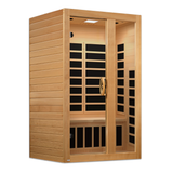 Golden Designs Dynamic Serena 2-person Low EMF (Between 5-10MG) FAR Infrared Sauna (Canadian Hemlock) - DYN-6229-01
