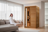 Golden Designs Dynamic Lucca 2-person Low EMF (Between 5-10MG) FAR Infrared Sauna (Canadian Hemlock) - DYN-6215-05