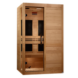 Golden Designs Dynamic Lucca 2-person Low EMF (Between 5-10MG) FAR Infrared Sauna (Canadian Hemlock) - DYN-6215-05