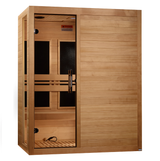 Golden Designs Dynamic Toscana 3-person Low EMF (Between 5-10MG) FAR Infrared Sauna (Canadian Hemlock) - DYN-6315-05