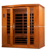 Golden Designs Dynamic Bergamo Elite 4-person Ultra Low EMF (Between 3-5MG) FAR Infrared Sauna (Canadian Hemlock) - DYN-6440-01 Elite