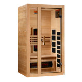 Golden Designs Dynamic Gracia 1-2-Person Full Spectrum Near Zero EMF (Under 3MG) FAR Infrared Sauna (Canadian Hemlock) - DYN-6119-03 FS