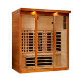 Golden Designs Dynamic Vila Grande 4-Person Full Spectrum Near Zero EMF (Under 3MG) FAR Infrared Sauna (Canadian Hemlock) - DYN-6415-03 FS