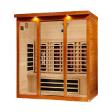 Golden Designs Dynamic Vila Grande 4-Person Full Spectrum Near Zero EMF (Under 3MG) FAR Infrared Sauna (Canadian Hemlock) - DYN-6415-03 FS
