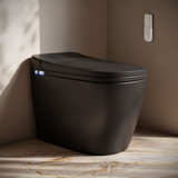 Swiss Madison Avancer One Piece Smart Toilet 1.28 GPF in Matte Black with Heated Bidet, Air Drying, Night Light, Foot Sensor - SM-ST4901MB