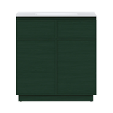 Swiss Madison St. Tropez 36" Freestanding Bathroom Vanity - Green Oak with White Sink Top - SM-BV0802GA