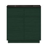 Swiss Madison St. Tropez 36" Freestanding Bathroom Vanity - Green Oak with Black Sink Top - SM-BV0802GA-MB