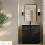 Swiss Madison St. Tropez 36" Freestanding Bathroom Vanity Cabinet without Top - Black Oak - SM-BV0802AO-C
