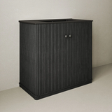 Swiss Madison Lafayette 36" Freestanding Bathroom Vanity - Black Oak with Matte Black Sink Top - SM-BV8001AO-MB