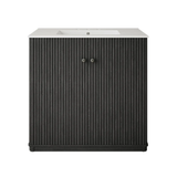 Swiss Madison Lafayette 36" Freestanding Bathroom Vanity - Black Oak with 3-Hole Widespread Sink Top - SM-BV8001AO-3W