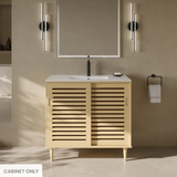 Swiss Madison Delice 36" Freestanding Bathroom Vanity Cabinet without Top - Natural Oak - SM-BV1201NO-C