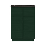 Swiss Madison St. Tropez 24" Freestanding Bathroom Vanity - Green Oak with Black 3-Hole Centerset Sink Top - SM-BV0801GA-3CMB