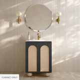 Swiss Madison Plaisir II 24" Freestanding Bathroom Vanity Cabinet without Top - Black Oak - SM-BV0701AO-C