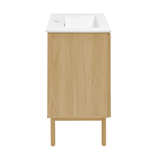 Swiss Madison Classe 24" Freestanding Bathroom Vanity - Natural Oak with White Sink Top - SM-BV662NO