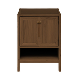 Swiss Madison Chateau 24" Freestanding Bathroom Vanity Cabinet without Top - Brown Oak - SM-BV0601BO-C