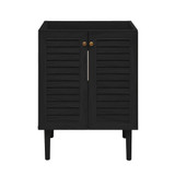 Swiss Madison Bron 24" Freestanding Bathroom Vanity Cabinet without Top - Black Oak - SM-BV6201AO-C