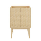 Swiss Madison Bosse 24" Freestanding Bathroom Vanity Cabinet without Top - Natural Oak - SM-BV8801NO-C