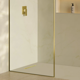 Swiss Madison Voltaire 18" Stainless Steel Linear Shower Drain - Brushed Gold - SM-SY0501BG
